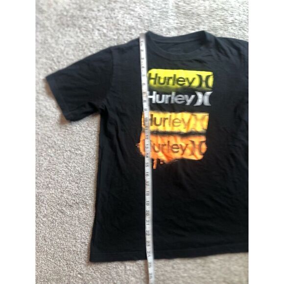 5/$15 SALE Hurley Logo Graphic Black Tee Big Kids 13-15 Years - Picture 10 of 13